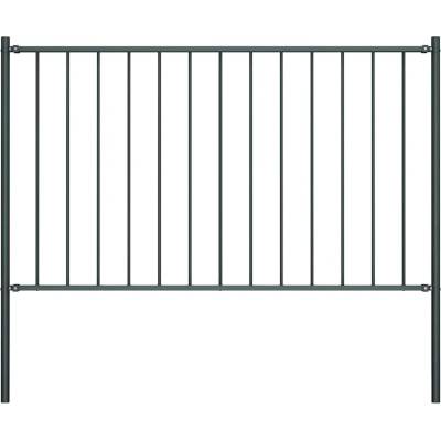 OMAXI Plotový panel Woerden se sloupky ocelový 1,7x1,25 m antracitový 670461