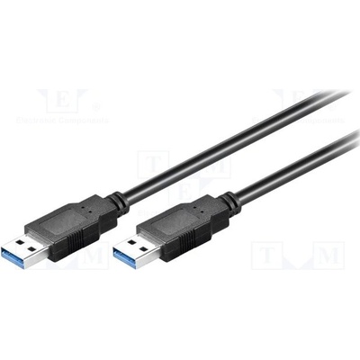 Goobay 93928 USB 3.0, USB A vidlice, z obou stran, 1,8m, černý