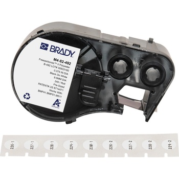 Brady M4-82-492 / 170778, 9.53 mm, Polyester, черно копиране / бял фон (170778)