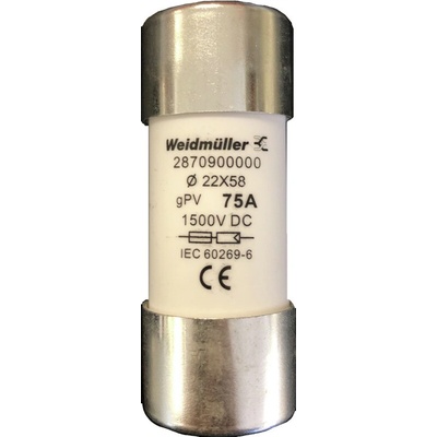 WEIDMÜLLER Pojistka Weidmuller WSFL 22X58 75A 1K5V 2870900000