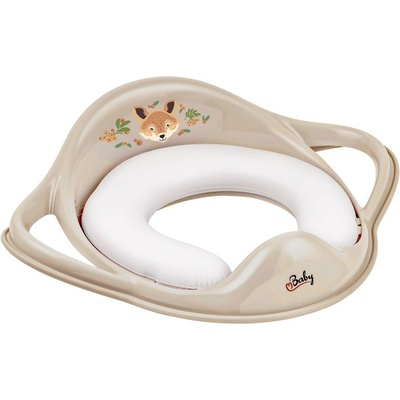 Maltex Redukce na WC s úchyty měkká The Nature Buddies Liška Beige