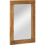 vidaXL Огледало за баня 50x70x2, 5 см мангово дърво масив и стъкло (358315)