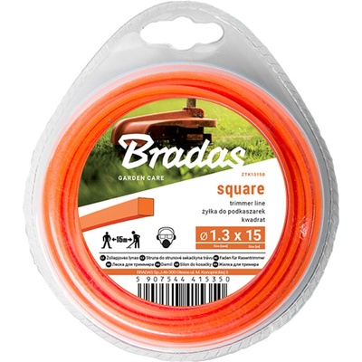 BRADAS Žací struna pro křovinořezy - čtvercová ZTK3015B (3,0 mm x 15 m)