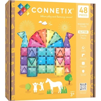 Connetix Glitter Castle Pack 48 ks