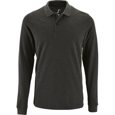 Soľs Perfect LSL men pánské polo triko dlouhý rukáv SL02087 Tmavá melanž