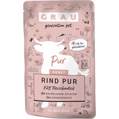 Grau Adult bez obilnín hovädzie 16 x 125 g