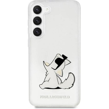 KARL LAGERFELD Гръб Karl Lagerfeld PC/TPU Choupette Eat Case за Оригинален гръб Samsung Galaxy S23 Plus - Прозрачен (3666339114855)