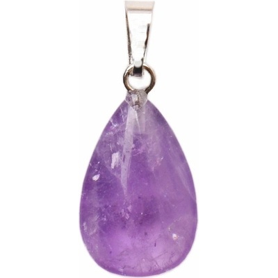 Nefertitis Ametyst přívěsek plochá kapka NF9981