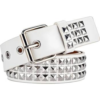 HARAHU Колан с нитове - Бял kp8301 (8301)