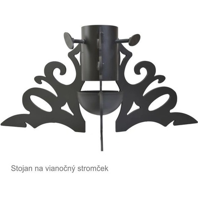 stojan na vánoční stromeček MODERN, černý, 500x500x230mm