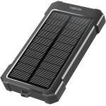 LogiLink Слънчева банка за захранване 10 000 mAh, 20 W, 2x USB-A, 1x USB-C, LED светлина, черна/оранжева