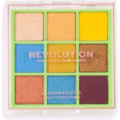 Revolution Beauty Neon Heat Eyeshadow Palette Safari Green Сенки палитра 10gr