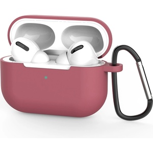 Techsuit Калъф за AirPods Pro 3, гладък ултратънък материал - Techsuit - силиконов калъф - бордо