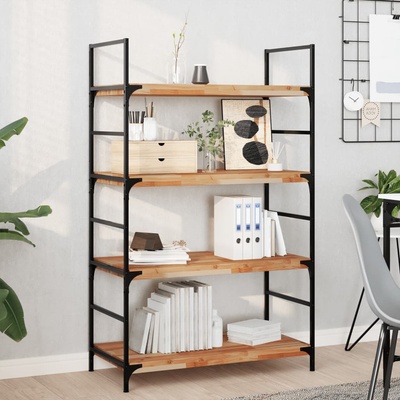 vidaXL Плаващ рафт, 3 бр, 100x40x4 см, маслен финиш, акация масив (3279641)