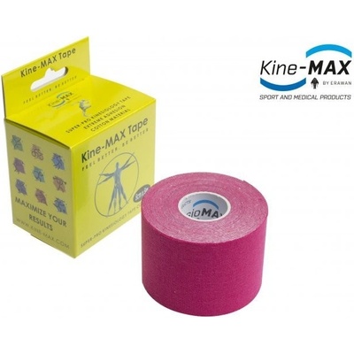 KineMAX Kinesiologický tejp MAX SUPER Cotton růžový 5 x 5 cm