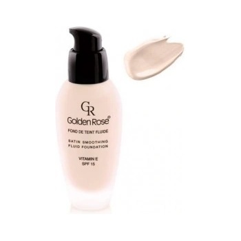 Golden rose Make-up SATIN smoothing SPF15 dlouhotrvající sklo-pumpa 22 34 ml