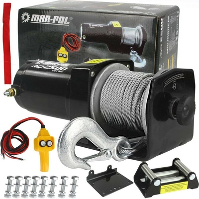 Elektrický lanový navijak 12V, 1133kg/2500lbs, 970W RQ2500 MAR-POL M80761