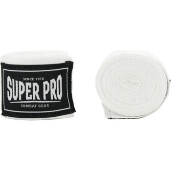 Image 1 of SUPER PRO Бинтове за Бокс Super Pro Hand Wraps White 250 см