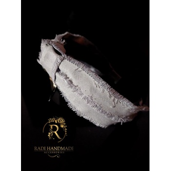 Radi handmade Сива диадема с възел (693)
