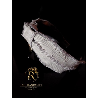Radi handmade Сива диадема с възел (693)