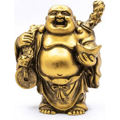 Milujeme Kameny Smějící se Buddha hojnosti - soška Feng shui A4