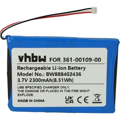 VHBW Baterie pro Garmin Dezl OTR800 / Overlander, 2300 mAh - neoriginální