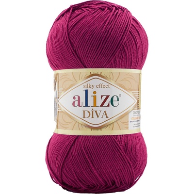 Alize příze Diva 326 tmavě fuchsiová