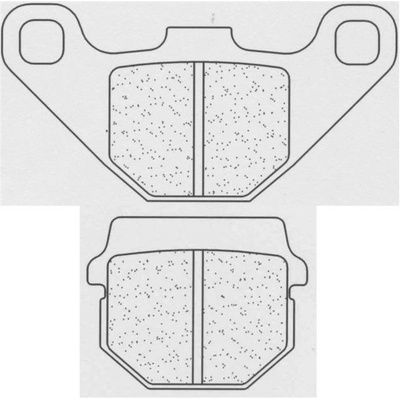 Predné brzdové doštičky / obloženie CL-Brakes KAWASAKI KX 80 1984-1996 směs MX10