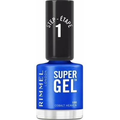 Rimmel London RIMMEL Super Gel 100 Cobalt Heaven lak na nechty 12 ml, 100 Cobalt...
