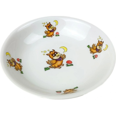Český porcelán Miska dětská porcelánová zvířátka 16 cm 0,35 l