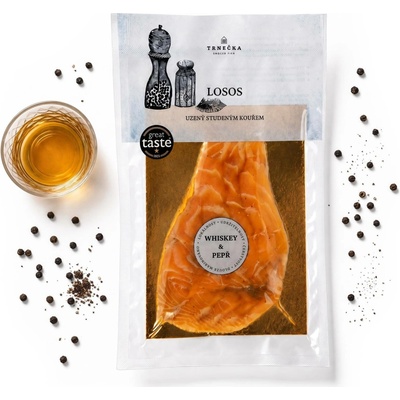 Trnečka Smoked Fish Losos uzený studeným kouřem Whiskey & Pepř min. 100g