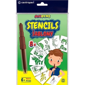 Centropen Šablony A5 Divoká zvířata 8 ks