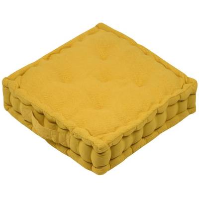 France sedací polštář na zem MARLOW curry 45x45 cm