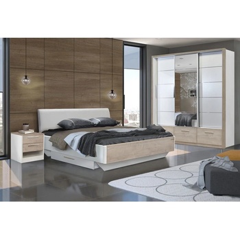 Matis Спален комплект kaliopa 4 дъб премиум / бяло