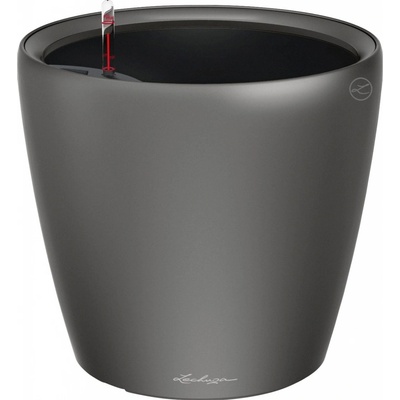 Lechuza Květináč Classico LS 21 antracitová metalická 21 x 20 cm – Hledejceny.cz