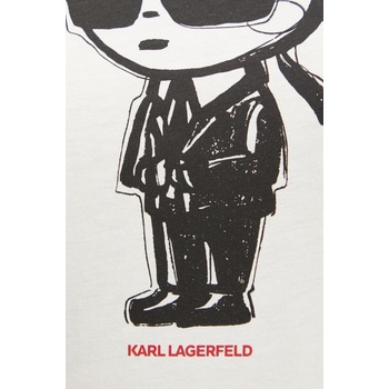 Karl Lagerfeld Памучна тениска Karl Lagerfeld IKON SKETCH (A1W17126)