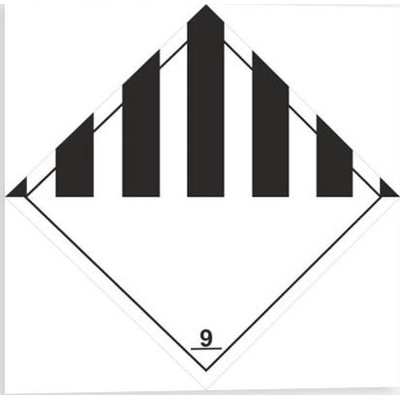Traiva s.r.o Jiné nebezpečné látky a předměty Značení ADR Verze: Samolepka 100 x 100 mm tl. 0.1 mm - Kód: 02950