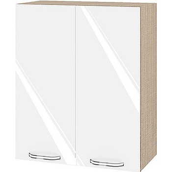 Image 1 of ИРИМ Горен кухненски шкаф Сити МФ-Бяло гланц-05-3 60 см