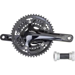 SHIMANO КУРБЕЛ , fc-3503, sora triple, 170mm hollowtech 2 style with solid crank, 50x39x30t, w/bb w/o cg, bulk (cr570)