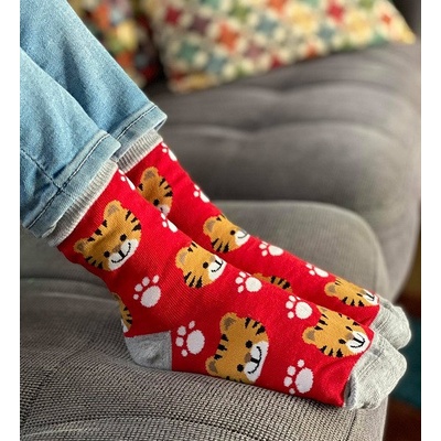 Detské ponožky Tigrík M červená