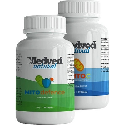 Medveď natural MITOdefence 60 kapsúl + MITO C 30 kapsúl
