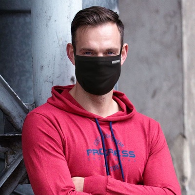Progress rouška skládaná s bambusem černá
