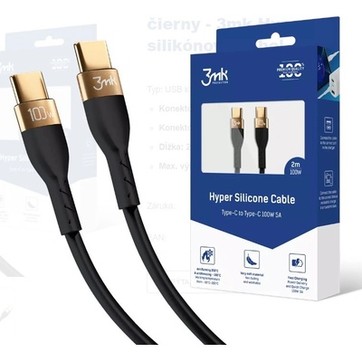 3MK 3MK464598 USB-CUSB-C 100W, 2m, bílý
