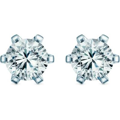 SAVICKI Náušnice The Journey bílé zlato laboratorní diamanty TJ-K01-BR-075-LAB-B