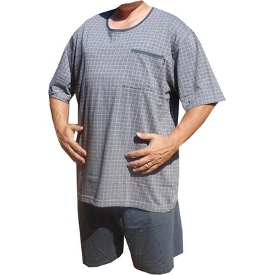 xcena pyžama s krátkou nohavicí bavlněné šedé