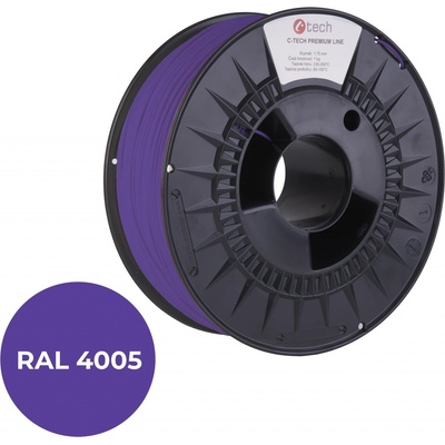 C-Tech Premium Line PETG modrofialová, RAL4005, 1,75mm, 1kg