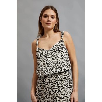 Moodo Щампована риза с тънки презрамки бежова Moodo Moodo | Byal | ЖЕНИ | XS