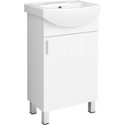 Inter Ceramic Долен шкаф за баня ICP 5035 + 5091UKR, Inter Ceramic, PVC, бял, с умивалник, 50x40x85см (5035 + 5091UKR)