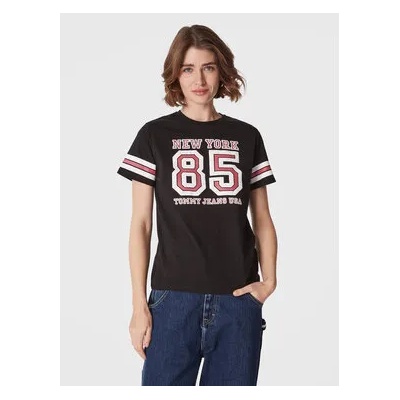 Tommy Jeans Тишърт Collegiate DW0DW14906 Черен Relaxed Fit (Collegiate DW0DW14906)