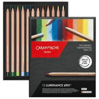 Caran d´Ache Luminance 6901 sada pastelek 12 ks